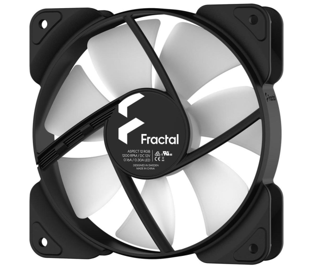 FRACTAL DESIGN Wentylator Aspect 12 RGB PWM Black Frame 120 mm FD-F-AS1-1205 - 650896 - zdjęcie 3